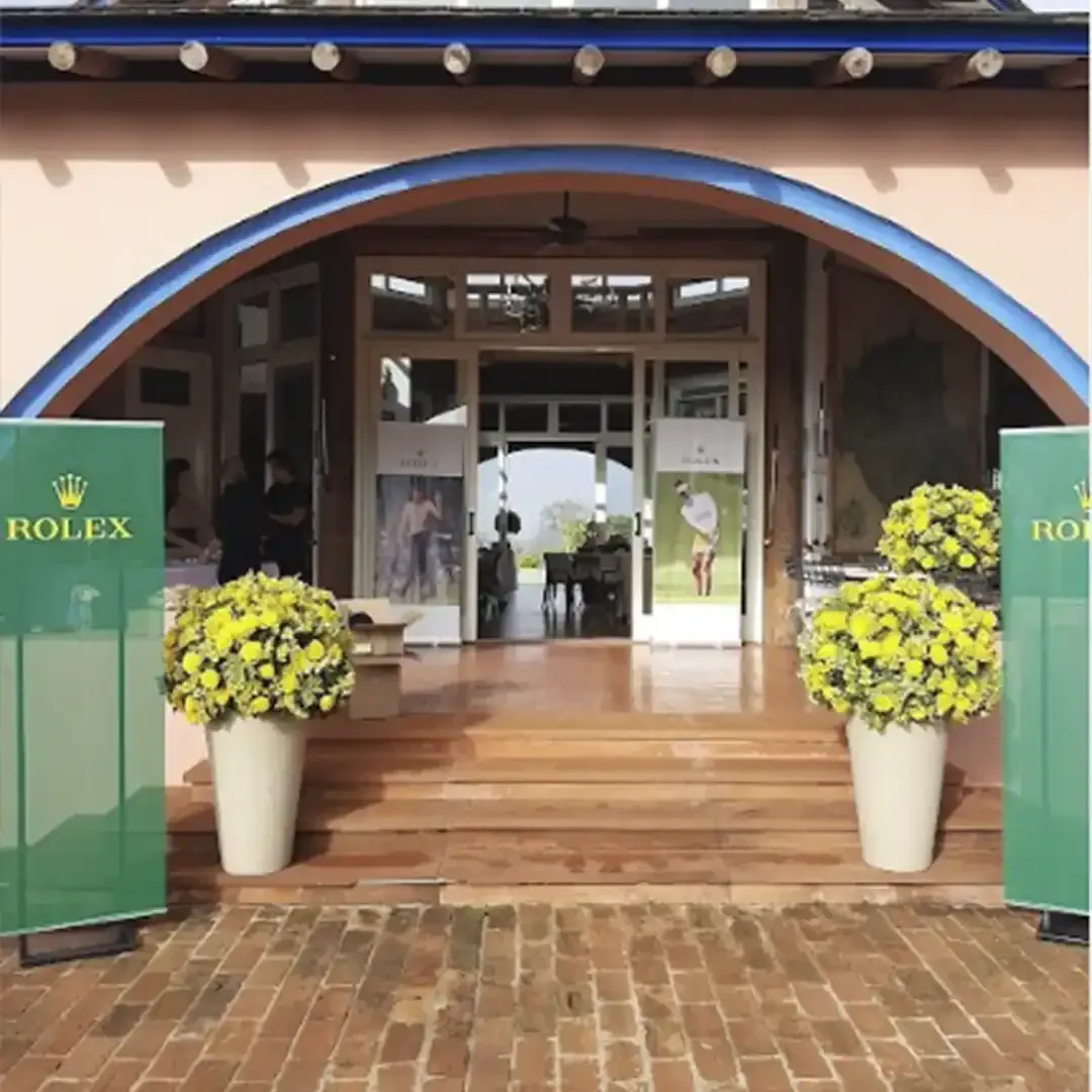 Evento da Rolex ligado a campeonato de golfe, organizado pela CI9 no interior de São Paulo